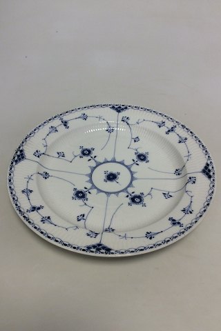 Royal Copenhagen Blue Fluted Halflace Round Serving Tray No 539