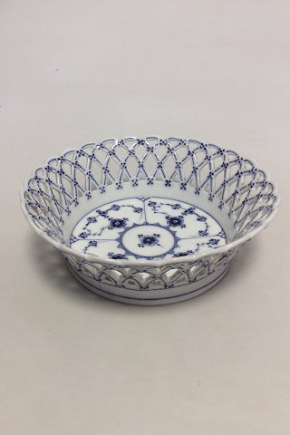 Royal Copenhagen Full Lace Blue Fluted Fruit Bowl No 1054