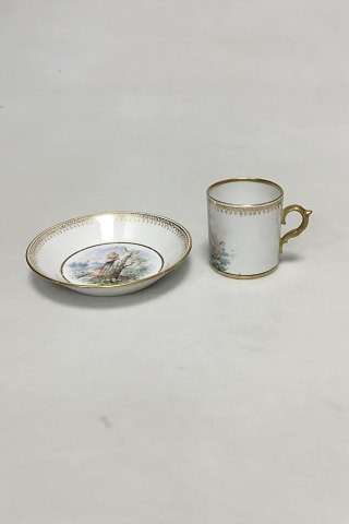Gustafsberg. Nice hand painted  Porcelain Cup and saucer.