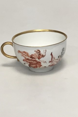 Meissen Porcelain cup in over glaze with mythological scenery.