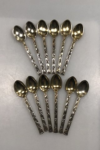 Evald Nielsen Sterling Silver Coffee Spoons (12)