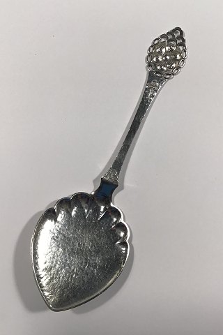 Serving Spoon Danish Silver 1915 "Floral motif"