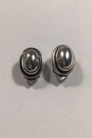 Georg Jensen Sterling Silver  Earrings No 86B (Clips)