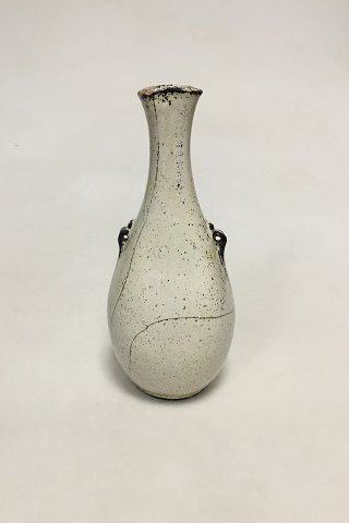 Kähler Stoneware Vase with White/Black decoration