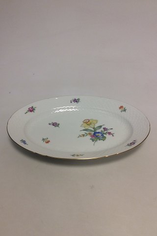 Bing & Grondahl Saxon Flower, white Oval Serving Dish No 16