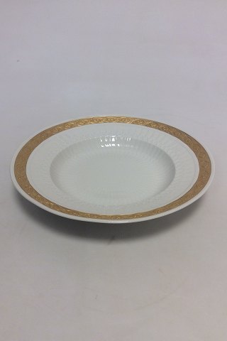 Royal Copenhagen Gold Fan Deep Plate No. 11515