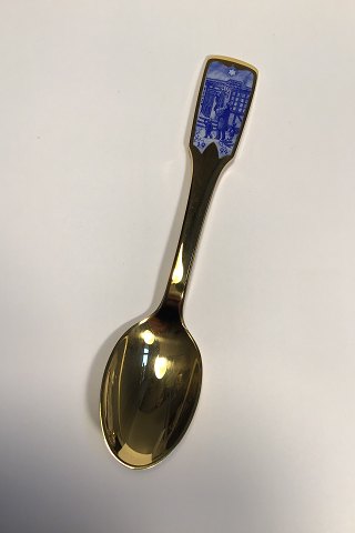 Royal Copenhagen 1994 Annual Gilded Spoon with Enamel