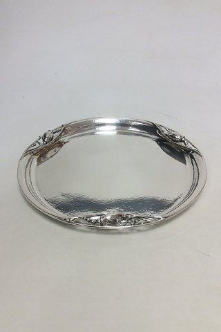 Georg Jensen Sterling Silver Blossom Cocktail Tray 2 AF