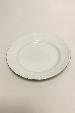 Royal Copenhagen Tradition White Half Lace w. guld Salad Plate No 573