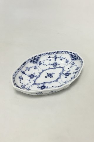 Royal Copenhagen Blue Fluted Half Lace Oval Dish No 551