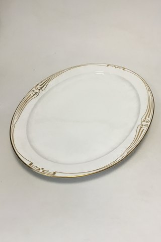 Royal Copenhagen Patttern No 117 Art Nouveau with Gold decoration Serving tray 
with drainer