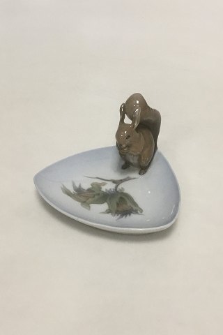 Royal Copenhagen Art Nouveau Dish with squirrel no 981