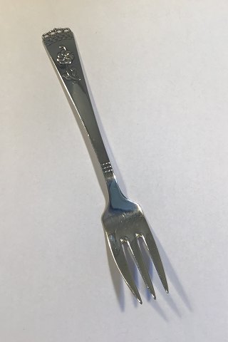 A.P. Berg Silver Kgl. Porcelain Pastry Fork