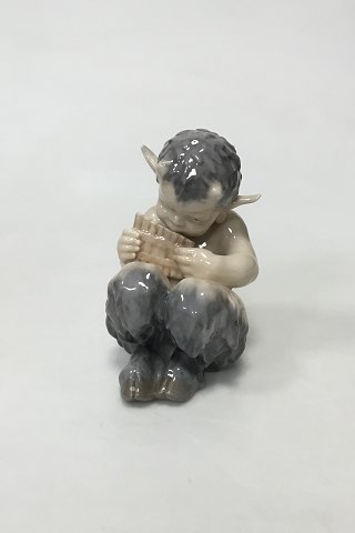 Royal Copenhagen Figurine - Faun with pan flute No. 1736