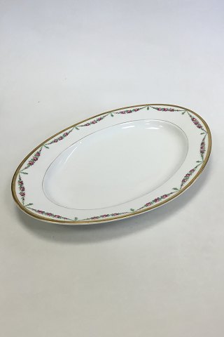 Royal Copenhagen Pattern No 478 Rose Garlands with gold Large Oval Dish No 9039