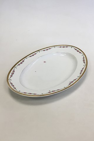 Royal Copenhagen Pattern No 478 Rose Garlands with gold Large Oval Dish No 9038