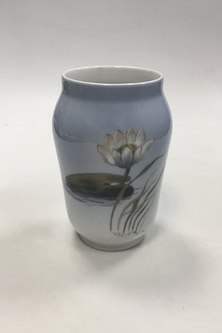 Royal Copenhagen Vase No 2669/108 with Water Lily Motif