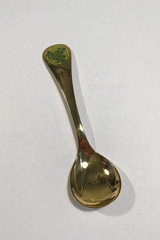 Georg Jensen Annual Spoon 1989 in gilded Sterling Silver with enamel
