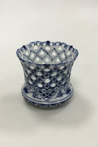 Royal Copenhagen Blue Fluted Full Lace Vase No 369