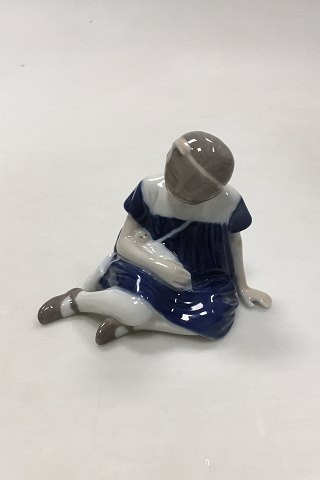 Royal Copenhagen Figurine No 400 Girl with Doll