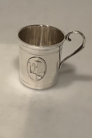 Danish Gran and Laglye Silver Child Cup with The Sandman