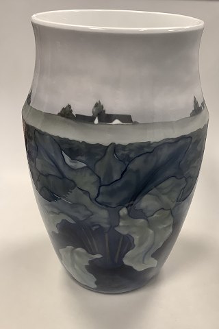 Royal Copenhagen Art Nouveau Unique vase by Carl Mortensen from 1898