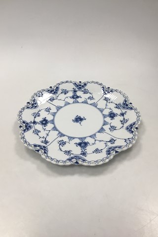 Royal Copenhagen Blue Fluted Full Lace Cake / Serving Dish No. 1062