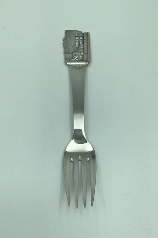 H.C. Andersen Fairy tale Child Fork in Silver. The Little Match Girl.