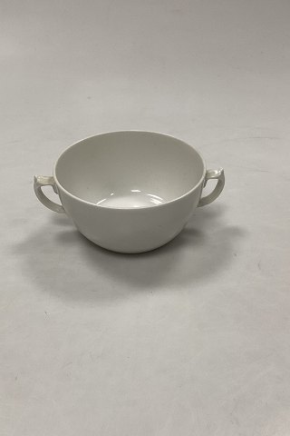 Royal Copenhagen White Institution Porcelain 2 handle cup
