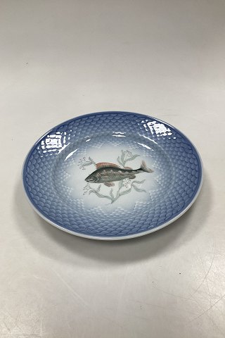 Bing and Grøndahl Blue Tone Fish Plate motif 9 Perch No. 716