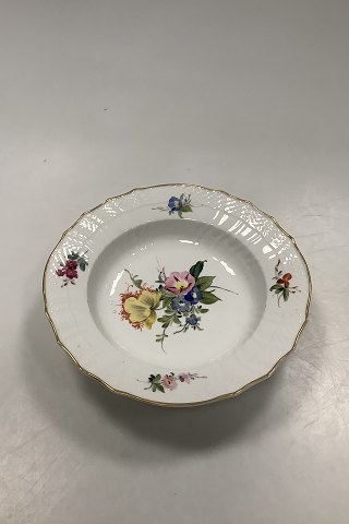 Antique Royal Copenhagen Saxon Flower Light Deep Plate
