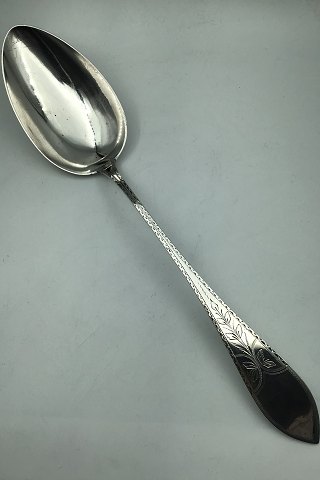 Danish Empire Silver Serving Spoon Hardt