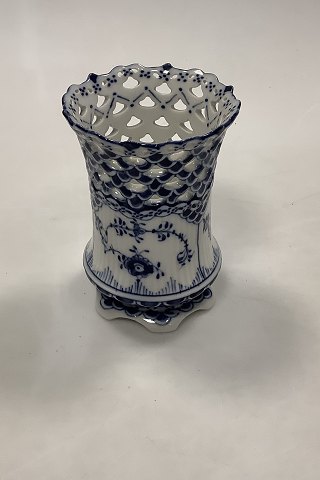 Royal Copenhagen Blue Fluted Full Lace Vase No 1016