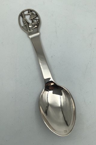 H.C. Andersen Fairytale Childs Spoon Silver. The Steadfast Tin Soldier