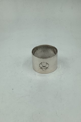 Silver Napkin Ring with motif of French Fleur