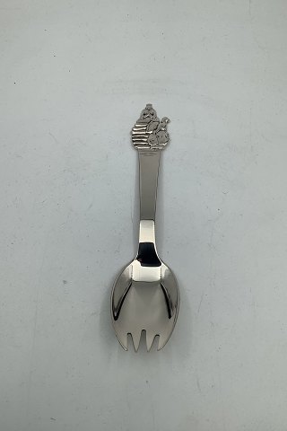 H.C. Andersen Fairy tale Child Spork in Silver. The Princess and the Pea