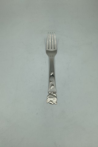 Child Fork in Silver with Chicken Danish
