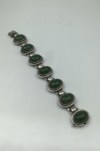 Georg Jensen Sterling Silver Bracelet No. 52 Agate