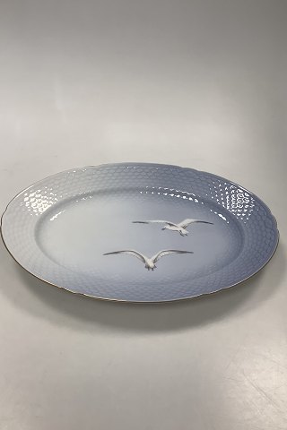 Bing and Grondahl Seagull with Gold Large Oval Platter