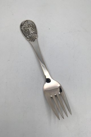 Danish Silver Childs Fork Thumbelina