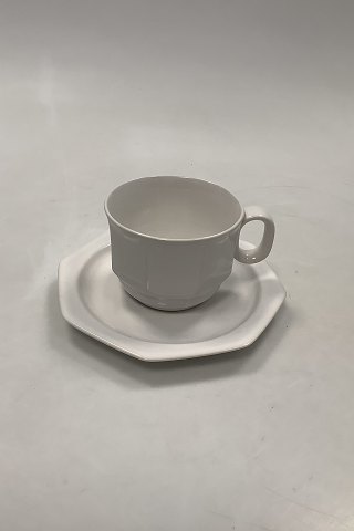 Bing and Grondahl White Café Coffe Cup and White Saucer No 305