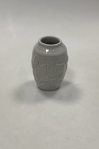 Hjort Bornholm White Glazed Ceramic Vase No 255