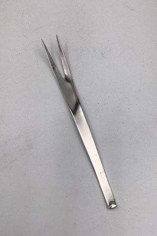 Hans Hansen Sterling Silver Line Cold Cuts Fork