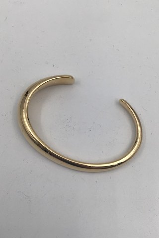 Georg Jensen 18K Gold Bangle No. 1640 Curve, small