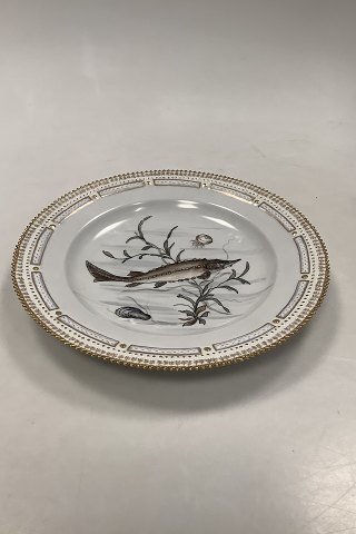 Royal Copenhagen Private Painted Flora Danica Fish Plate No 3549