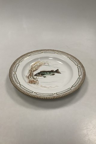 Royal Copenhagen Private Painted Flora Danica Fish Plate No 3549