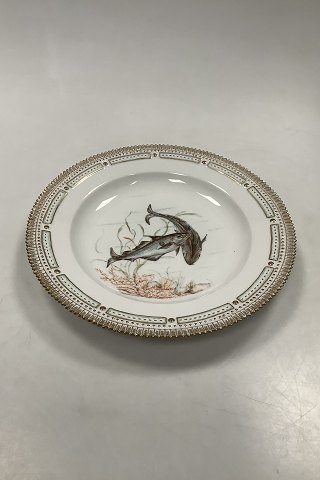 Royal Copenhagen Private Painted Flora Danica Fish Plate No 3549