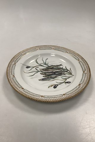 Royal Copenhagen Private Painted Flora Danica Fish Plate No 3549