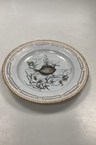 Royal Copenhagen Private Painted Flora Danica Fish Plate No 3549