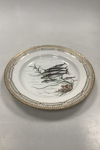 Royal Copenhagen Private Painted Flora Danica Fish Plate No 3549